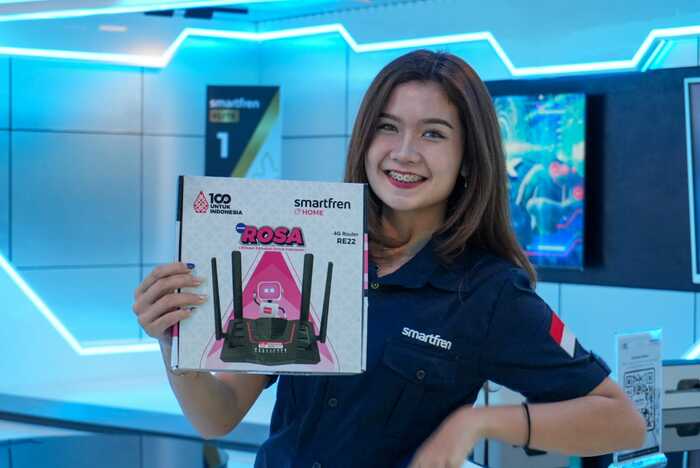 Smartfren memperkuat lini produk Router Sahabat (ROSA) dengan varian router terbaru yang memberikan pengalaman internet lebih nyaman untuk pelanggan. Foto : Dok.Smartfren