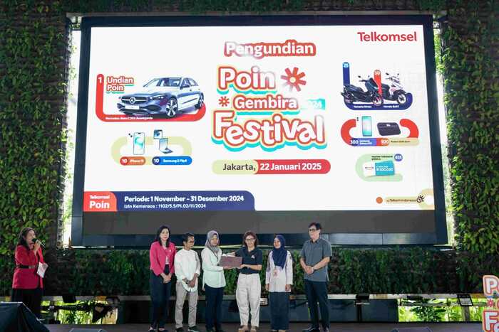 Telkomsel Umumkan 1.111 Pemenang Hadiah Poin Gembira Festival Akhir Tahun 2024. Foto : Dok.Telkomsel