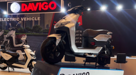 -MOTOR LISTRIK- DAVIGO Dragon-SLi, Motor listrik dari DAVIGO yang raih testimoni positif dari para YouTuber yang bisa Jakarta-Bandung tanpa charge. Foto : Dok.DAVIGO/metrojateng.id