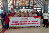 Rombongan pengurus Persatuan Wartawan Indonesia (PWI) Pusat telah tiba di Provinsi Riau untuk memeriahkan peringatan Hari Pers Nasional (HPN) 2025. Foto : Dok.PWI/metrojateng.id