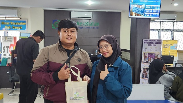 Ria Tristiana, peserta BPJS Kesehatan asal Kecamatan Bonang, Kabupaten Demak mengapresiasi program JKN. Foto : Dok.BPJS/metrojateng.id
