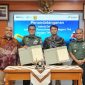 -KERJASAMA- Penandatanganan Petunjuk Teknis Pedoman Kerja (Juknis Domker) terkait pengamanan penyaluran gas bumi antara PGN dan TNI AD di Jakarta, Selasa (18/2/2025). Foto : Dok.PGN/metrojateng.id