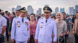 -PELANTIKAN- Ahmad Luthfi dan Taj Yasin resmi dilantik menjadi Gubernur dan Wakil Gubernur Jawa Tengah periode 2025-2030, oleh Presiden RI Prabowo Subiyanto, di Istana Kepresidenan, Jakarta, Kamis (20/2/2025). Foto : Dok.Politik/metrojateng.id