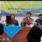 -MUSYAWARAH DESA-Kabid Pemberdayaan Sosial dan Penanganan Fakir Miskin (PSPFM) Dinsospermasdes Banyumas, Galih Priyambodo saat menghadiri musdes di Desa Samudra, Kecamatan Gumelar, Kabupaten Banyumas. Foto : Dok.Dinsospermasdes/metrojateng.id