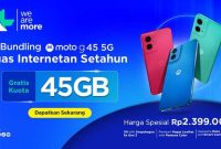 -BUNDLING-  XL Axiata jalin kerja sama dengan Motorola Indonesia luncurkan program bundling eksklusif untuk smartphone terbaru, Moto G45 5G. Foto : Dok.XL/metrojateng.id
