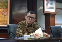 SOLID - Kepala Kantor Perwakilan Bank Indonesia (KPwBi) Provinsi Jateng Rahmat Dwisaputra saat memberikan keterengan pertumbuhan ekonomi Jateng yang tetap solid di tahun 2025, pada media briefing, Senin (17/2/2025) di kantornya. (tya)