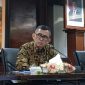SOLID - Kepala Kantor Perwakilan Bank Indonesia (KPwBi) Provinsi Jateng Rahmat Dwisaputra saat memberikan keterengan pertumbuhan ekonomi Jateng yang tetap solid di tahun 2025, pada media briefing, Senin (17/2/2025) di kantornya. (tya)
