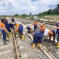-REL KERETA API- KAI Daop 4 Semarang telah menyelesaikan perbaikan pada dua jalur rel di Km 32+6/7 antara Stasiun Gubug - Stasiun Karangjati Kabupaten Grobogan pada Minggu, 9 Maret 2025 pada pukul 14.50 WIB. Foto : Dok.KAI/metrojateng.id