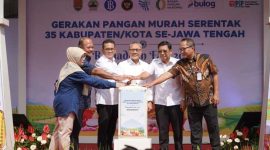 -GPM SERENTAK- Tim Pengendalian Inflasi Daerah (TPID) Provinsi Jawa Tengah dan TPID Kota Semarang, Kamis (20/3/2025) menggelar Gerakan Pangan Murah (GPM) Serentak, di halaman Kantor Kecamatan Mijen, Kota Semarang. Foto : Dok.TPID/metrojateng.id