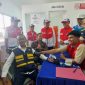 -SERAMBI MYPERTAMINA- Menteri Energi dan Sumber Daya Mineral (ESDM), Bahlil Lahadalia, melakukan pemeriksaan tekanan darah saat menyambangi Posko Mudik Serambi MyPertamina di Rest Area Tol 379A, Kamis (20/3/2025). Foto : Dok.Pertamina/metrojateng.id