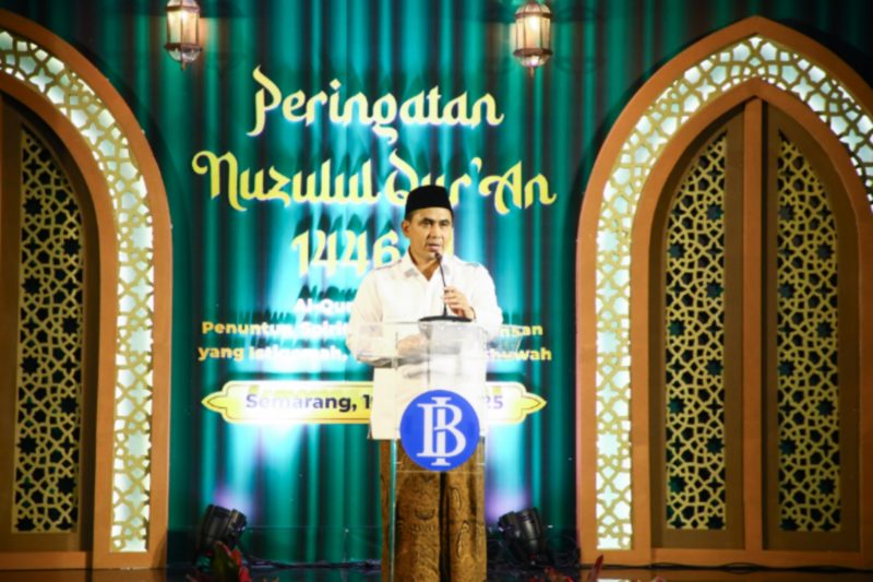 APRESIASI - Wakil Gubernur Jawa Tengah, Taj Yasin Maimoen mengapresiasi atas inisiasi Kantor Perwakilan (KPw) Bank Indonesia Jawa Tengah, mempermudah masyarakat beramal melalui program Wakaf Digital. (ist/red)