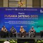 DISKUSI - Road to Forum PUSAKA Jateng yang diinisiasi BI Jateng melakukan diskusi bersama Sekretaris Daerah Provinsi Jawa Tengah yang diwakili oleh Asisten Ekonomi dan Pembangunan Provinsi Jawa Tengah, Dr.A.P.Ir. Sujarwanto Dwiatmoko, M.Si, Kepala Perwakilan Bank Indonesia Provinsi Jawa Tengah, Rahmat Dwisaputra, dan Wakil Ketua I ISEI Cabang Semarang Koordinator Jawa Tengah, Prof. Dr. Sucihatiningsih Dian WP, M.Si.(ist/RedMetrojateng)