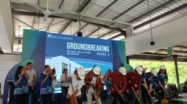 GROUND BREAKING - Tingkatkan kualitas oembelajaran , Sekolah Citra Kasih (SCK) mulai melakukan pembangunan gedung baru tahap 2 di Semarang. (tya)