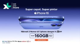 - Beli iPhone 16, Dapat Kuota Gratis Setahun dari XL Axiata.