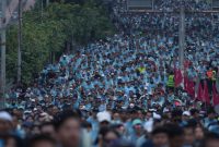 ANTUSIAS - Ribuan pelari antusias mengikuti Digiland Run 2025 yang digelar PT Telkom. (ist)