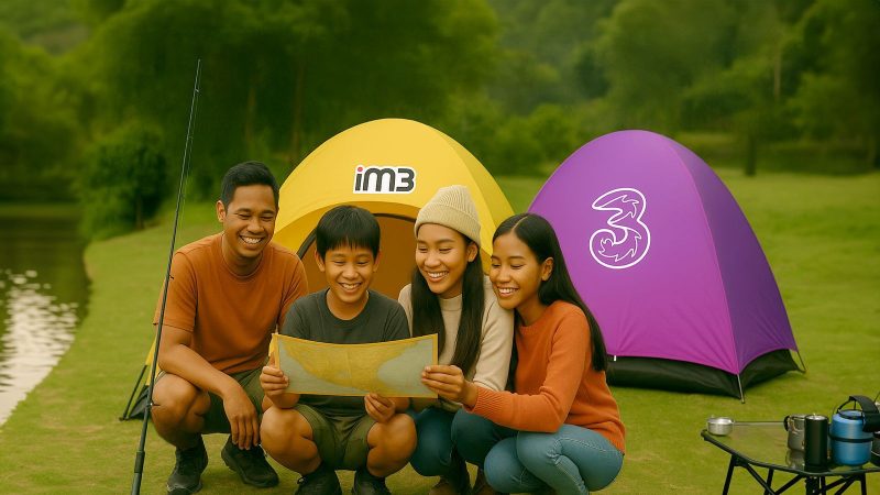 NYAMAN - Libur sekolah konektivitas lebih nyaman dan aman bersama IM3 dan  TRI. (ist/tya)