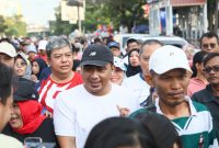 Wakil Gubernur Jawa Tengah Taj Yasin Maimoen melebur dalam lautan masyarakat pada puncak perayaan RRI Fest 2025 yang digelar LPP RRI Semarang, Minggu 7 September 2025.