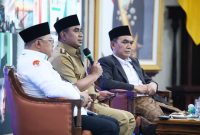 Gubernur Jateng Ahmad Luthfi dan Wakilnya Taj Yasin Maimoen mengukuhkan Lembaga Fasilitasi dan Sinergitas Pesantren (LFSP) Provinsi Jawa Tengah periode 2025–2030. 