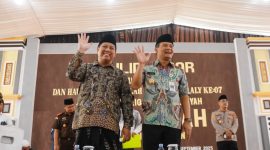 Gubernur Jawa Tengah, Ahmad Luthfi di acara Jam'iyyah Thoriqoh Syadziliyyah Pondok Pesantren Al Falah Sumberadi, Kabupaten Kebumen, Selasa, 9 September 2025.