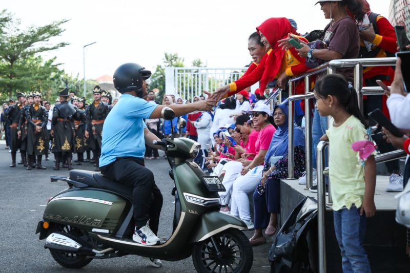 Wakil Gubernur Jawa Tengah Taj Yasin Maimoen (Gus Yasin), saat menghadir Hari Olahraha Nasional (Haornas) 2025, di kompleks Gelanggang Olahraga (GOR) Jatidiri, Kota Semarang, Selasa sore, 9 September 2025