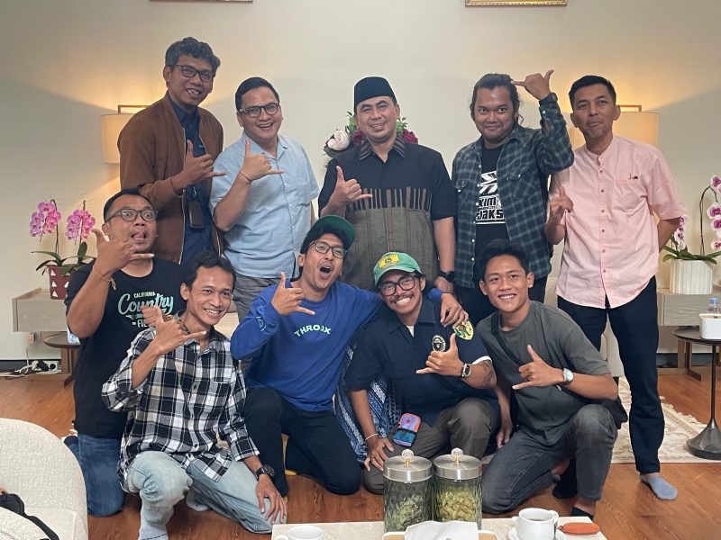 Wagub Jateng Taj Yasin Maimoen (Gus Yasin) menerima kunjungan komunitas Blok GM (Blok Gajah Mada), di rumah Dinas Wagub Semarang, Selasa 9 September 2025.