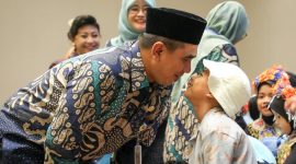 Wakil Gubernur Jawa Tengah, Taj Yasin Maimoen, menghadiri Pengukuhan Kelompok Kerja (Pokja) Bunda PAUD Provinsi Jawa Tengah periode 2025–2029 yang digelar di Hotel Wahid Prime, Salatiga, Kamis 11 September 2025.