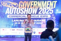 Gubernur Jawa Tengah Ahmad Luthfi saat membuka pameran Government Auto Show Commercial Vehicle Expo (GAS CVE) Tahun 2025 di Lanumad Ahmad Yani, Kota Semarang. 