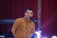 Gubernur Jawa Tengah Ahmad Luthfi saat menghadiri acara malam keakraban peringatan Hari Perhubungan Nasional (Harhubnas) 2025 di Kantor Dinas Perhubungan Jawa Tengah, Kota Semarang, Selasa malam, 16 September 2025.