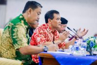Gubernur Jateng, Ahmad Luthfi saat Rapat Koordinasi Percepatan Program Fasilitas Likuiditas Pembiayaan Perumahan (FLPP) digelar di Gedung Gradhika Bhakti Praja, Kamis 25 September 2025. 