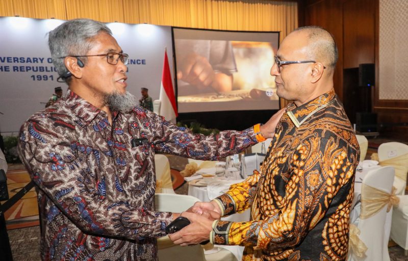 Sekda Jateng, Sumarno saat menghadiri undangan Kedutaan Besar Uzbekistan, dalam 34 Th Anniversary of The Independence of The Republic of Uzbekistan 1991-2025, di Four Square Hotel, Jakarta Selatan, Rabu malam, 1 Oktober 2025.

