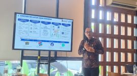 - KUR BRI- Regional Micro Banking Head BRI Region Semarang, Hery Nofriady, saat menyampaikan kinerja KUR BRI RO Semarang, dalam acara BRI Media Lunch, Selasa (14/4/2026), di Aroem Resto. Foto : ist/metrojateng.id