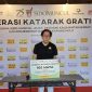 - BANTUAN SIDO MUNCUL- Direktur Utama PT Industri Jamu dan Farmasi Sido Muncul Tbk, Dr (H.C.) Irwan Hidayat, secara simbolis melalui daring menyerahkan bantuan senilai Rp150 juta kepada Direktur RSUD dr Achmad Diponegoro, Paulus Miki, S.Farm, Jumat (8/5/2026). Foto : ist/metrojateng.id