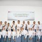 President of LG Electronics Indonesia Ha Sang-chul bersama jajaran SMKN 2 Tangerang Selatan usai peresmian kelas Multimedia hasil renovasi melalui program CSR LG Loves School. LG menyerahkan 12 unit monitor 27 inci, tiga unit AC hemat energi, serta mendukung pengembangan pembelajaran berbasis teknologi guna meningkatkan kompetensi siswa vokasi menghadapi dunia kerja. Foto : Dok.LG/metrojateng.id