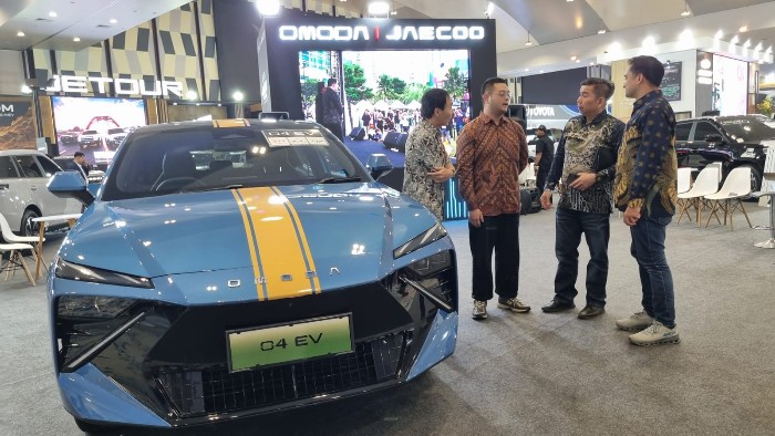 - OMODA O4 EV- OMODA O4 EV diperkenalkan untuk pertama kalinya di Jawa Tengah dalam gelaran GIIAS Semarang 2026 di Muladi Dome Undip, Rabu (30/9/2026). Foto : ist/metrojateng.id